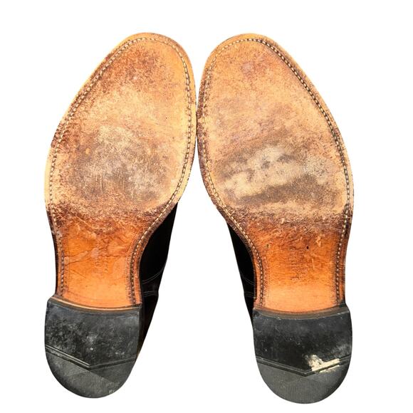 Loake Last Oxfords Men's Size 8.5 Black Leather Professional Collection Cap Toe - Picture 8 of 9